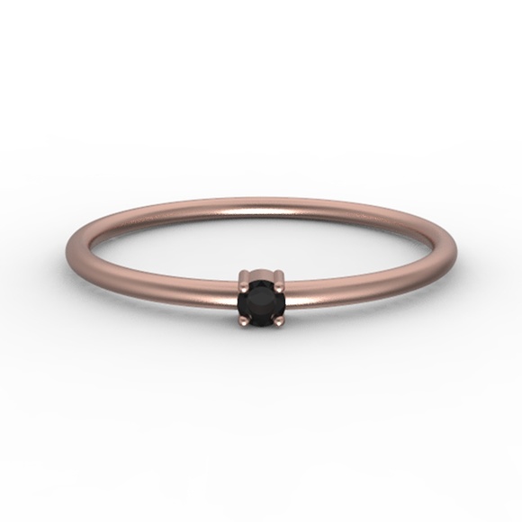 Circle Ring, Solid 14K Rose Gold – Hannah Naomi Jewelry Solid Rose Gold Round Minimalist Ring